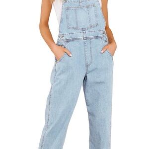 NWT Luvamia Light Blue Denim Overalls Sz Xsmall